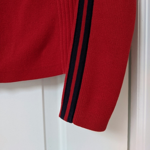 TOMMY HILFIGER Red Sweater Track Jacket - Picture 11 of 15